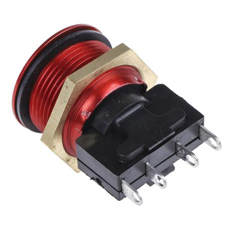 76-9513-4044R ITW 76-95 Single Pole Double Throw (SPDT) Momentary Clear LED Push Button Switch, IP67, 32 (Dia.)mm, Panel Mount, 250V