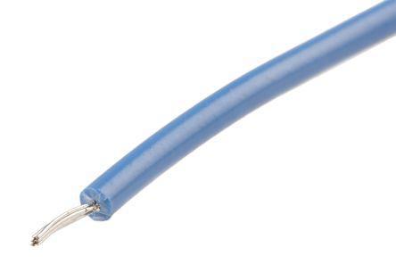 874-0144 RS Pro Blue, 100m PTFE UL1180 Hook Up Wire, 0.08 mm² CSA , 300 V ac 28 AWG