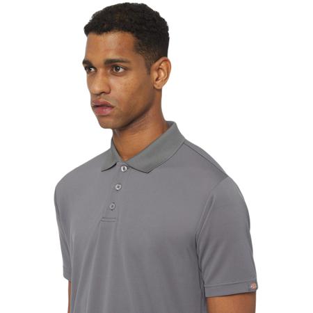 DK0A4YLAGYX1 Dickies DK0A4YLA Grey Polo Shirt, UK- S, EUR- S