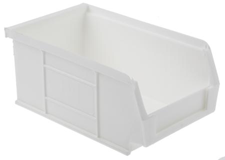 315-1139 RS PRO PP Storage Bin, 167mm x 101mm x 76mm, White