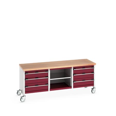 41002130-24V Bott 41002130.24V Portable Sheet Steel Workbench, 840mm x 750mm x 2000mm