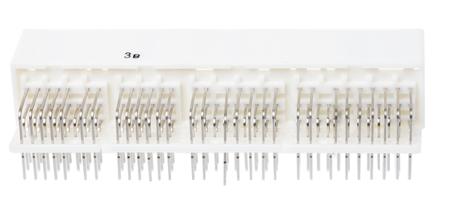 1123794-4 TE Connectivity Multilock 040 III Series 94 Way 2 Row Right Angle PCB Socket, Through Hole, Solder Termination