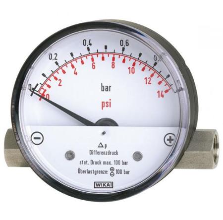 12913678 G 1/4 Dial Differential Pressure Gauge 400mbar, 0bar min.