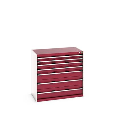 40021029-24V Bott 7 Cabinet, Steel, 1000mm x 650mm x 1050mm, Red