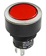 YB215CWCKW01 NKK Switches Illuminated Push Button Switch, On-(On), Panel Mount, 15mm Cutout, SPDT, IP65