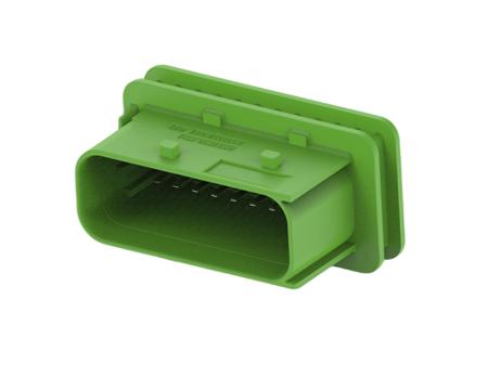 3-2369516-1 TE Connectivity 3-23695 Series Vertical Cable Mount PCB Header, 18 Contact(s), 6mm Pitch, 2 Row(s), Shrouded