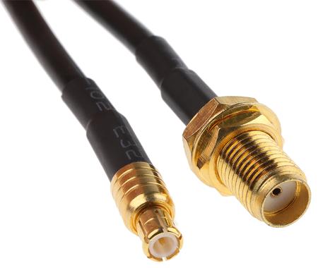CBA-SMAF-MCXM RF Solutions CBA Series Female SMA to Male MCX, 200 mm 50 Ω