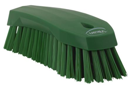 38902 Vikan Hard Bristle Green Scrubbing Brush, 36mm bristle length, Polyester bristle material