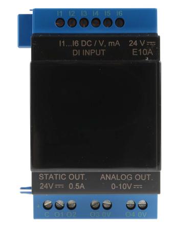 88982213 Crouzet IB IL 24 DO 4-XC-PAC Series PLC I/O Module for Use with em4 Series, 0 → 10 V, Configurable Digital,