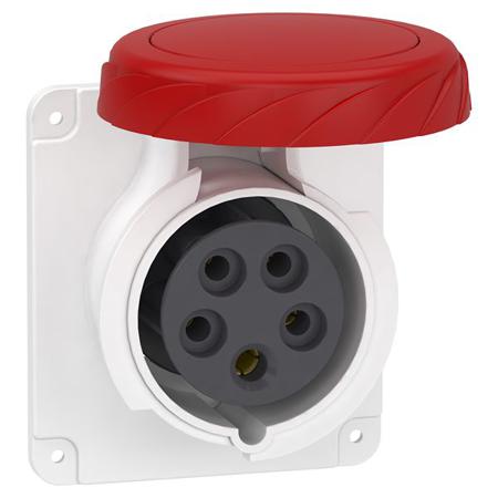 PKY16G735 Schneider Electric, Mureva IP67 Grey Panel Mount 3P + N + E Socket Socket, Rated At 16A, 380 → 415 V