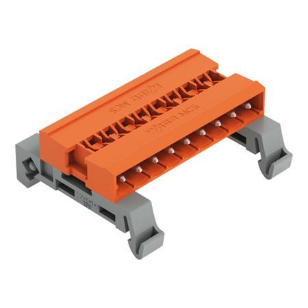 232-539/007-000 WAGO, 5.08mm Pitch, 232, 9 Way, Horizontal, Pluggable Terminal Block, Pin Header, DIN Rail Mount, Wire Termination,