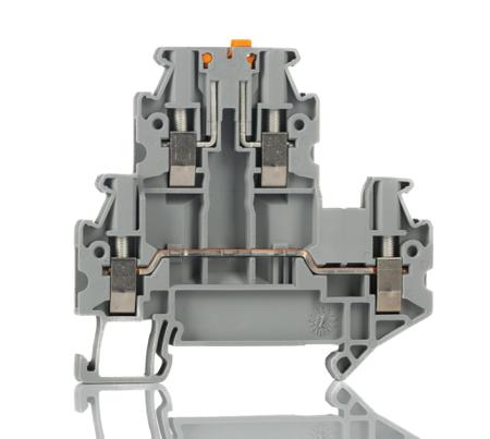3044640 Phoenix Contact  UTTB 2.5-MT-P/P Series Grey, 0.14 → 4mm², 2-Level, Screw Termination