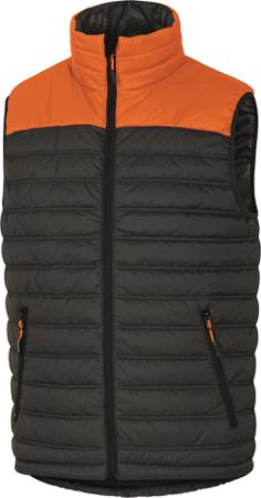GDOONGOXX Delta Plus Grey/Orange Durable, Lightweight Gilet, XXL
