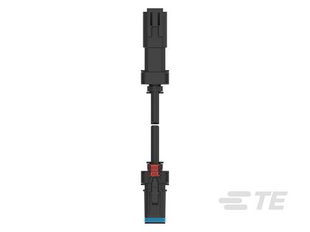 2382949-4 DT Automotive Connector Male to Female 2 Way, Crimp Termination