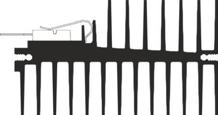 0SA36-50-B Heatsink, 1.95K/W, 50 x 49.5 x 85.5mm, Clip