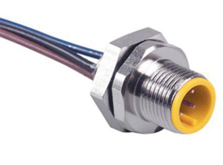 FSV-10-2-18-25 Turck FSV Series, 10 Pole Panel Mount Connector Socket, with Male Contacts, IP68