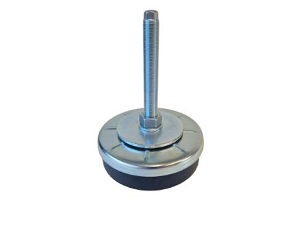 10303 Serious 20mm 160mm Dia. Natural Rubber Levelling Adjustable Foot, 2000kg Static Load Capacity