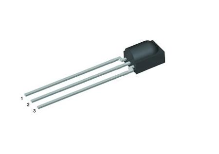 TSMP58138 Vishay , 40kHz IR Receiver ±45 °, 20m Range, 2.5V - 5V, Through Hole, 5 x 2.8 x 6.95mm