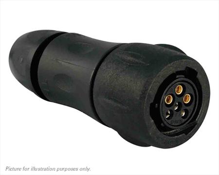 UTS6JC103W3S Souriau Sunbank by Eaton Circular Connector, 3 Contacts, Cable, Standard Connector, Plug, Female, IP68, IP69K, UTS