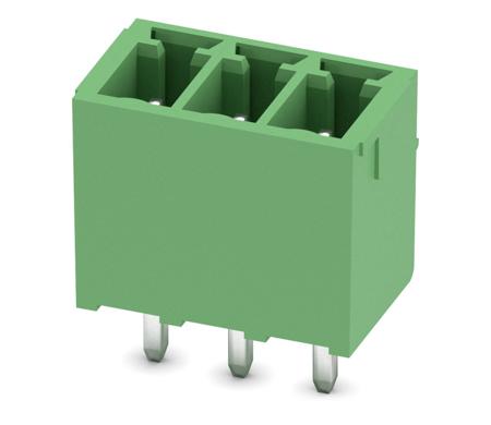 1843619 Phoenix Contact, 3.5mm Pitch, MCV 1.5/3-G-3.5, 3 Way, , Pluggable Terminal Block, Header, Through Hole, Solder