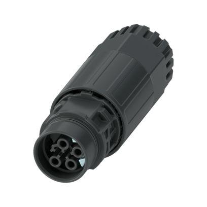 1308642 Phoenix Contact Industrial Circular Connector, 4 Contacts, Screw, Standard Connector, Socket, Female, IP66, IP68, IP69,