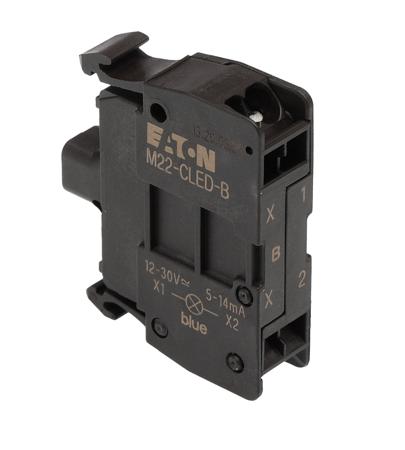 218061 M22-CLED-B Eaton RMQ Titan M22 Series Light Block for Use with M22 Series, 12 → 30V ac/dc, Blue Light