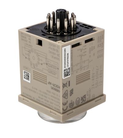 H3CR-AP-AC24-48-DC12-48 Omron ON Delay Multi Function Timer Relay, Crimp, 0.05 s → 300 h, DPDT, 2 Contacts, DPDT