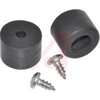 1421T7 Rubber Feet; Rubber; 0.75 in.; 0.5 in.; Black