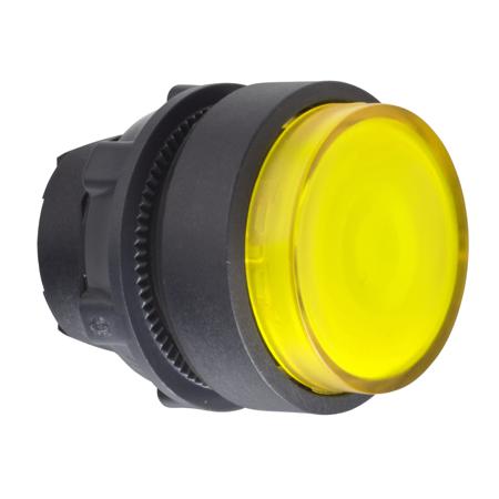 ZB5AH83 Schneider Electric Harmony XB5 Series, Yellow Push Button Head, Spring Return, 22mm Cutout
