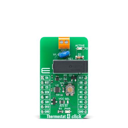 MIKROE-4194 MikroElektronika Thermostat 4 Click Temperature Sensor, Humidity Sensor for TMP392