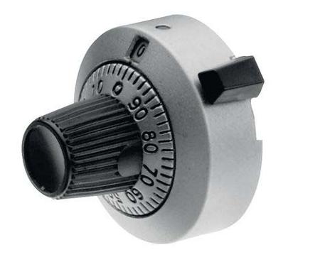 2696 TT ElectronicsBI 22.2mm Multiturn Dial for 6.35mm Shaft Splined,