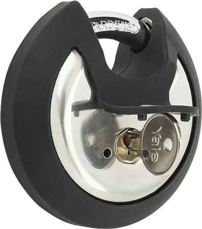 Y130B-70-116-1 Yale Padlock Weatherproof Stainless Steel Padlock, 9.5mm Shackle