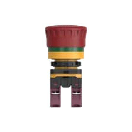 PBES22N02R TE Connectivity PBES22 Series Emergency Stop Push Button, Panel Mount, 22.3mm Cutout, 2NC, IP20, IP65