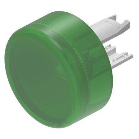 18-962.5 Panel Mount Indicator Lens Round Style, Green, 13.8 diameter