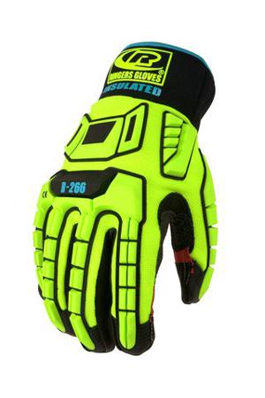 266-12 Ansell Ringers R-266 Black/Red Polyester Cut Resistant, Impact Protection Waterproof Gloves, Size 12, Kevlar Coating