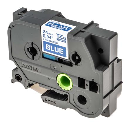 TZE-555 BROTHER  White on Blue Label Printer Tape