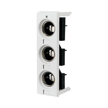 107966 DIII-SO/63/3-R Eaton 63A Rail Mount Fuse Holder Base, 3P, 690V ac