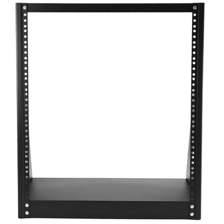 2POSTRACK12 12U Server Rack With Steel 2-Post Frame in Black