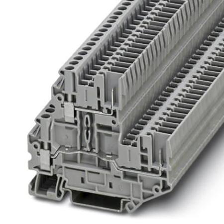 3060351 Phoenix Contact  UTTB 2.5/2P Series Grey, Double-Level, Screw Termination