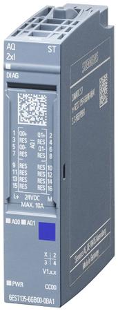 6AG11356GB007BA1 Siemens Analogue Output Module for use with ET 200SP, 73 x 15 x 58 mm, Analogue, 6AG113, SIPLUS