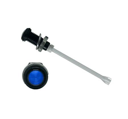 RHD-1890-F9PZB67PR  Bivar, Panel Mount Vertical LED Light Pipe, Blue Round Lens