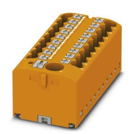 3273392 Phoenix Contact Distribution Block, 19 Way, 4mm², 24A, 450 V, Orange