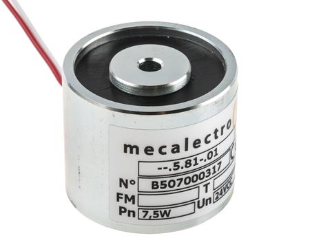 5.81.01 Mecalectro Holding Magnet, 440N Holding Force 24V dc