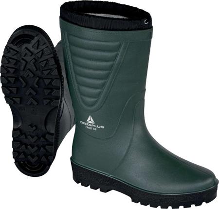 FROSTOBVE44 Delta Plus FROST OB SRA Black, Green Unisex Safety Footwear, UK 10, EU 44