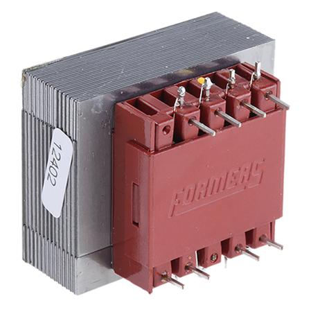 504-410 RS PRO 12V ac 2 Output Through Hole PCB Transformer, 3VA
