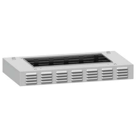 NSYPCVR124HD NSY Series RAL 7035 M6 Roof Ventilation Module, 95mm H, 420mm D, 1.25m W, For Use With Thalassa PHD Suitable Enclosure