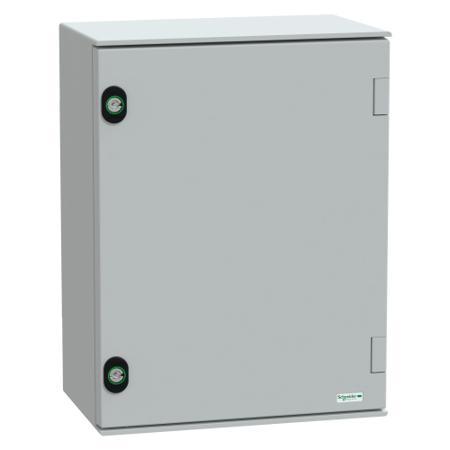 NSYPLM43PG Schneider Electric Fibreglass Reinforced Polyester, Wall Box, IP66, 200mm x 430 mm x 330 mm
