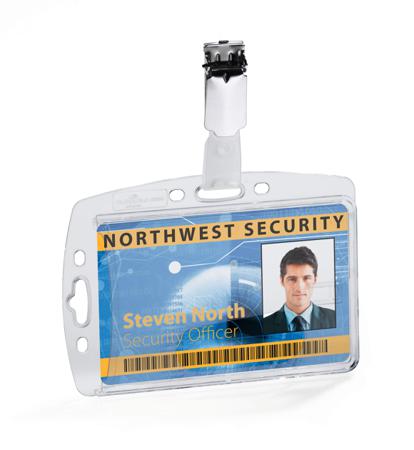 8005-19 Durable Transparent Acrylic Security Badge