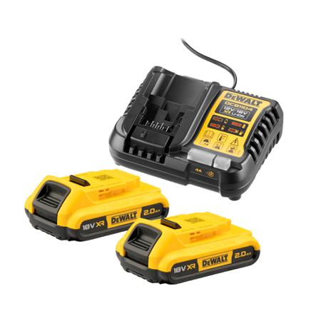 DCB1104D2-QW 2Ah 18V Battery & Charger, For Use With DEWALT XR