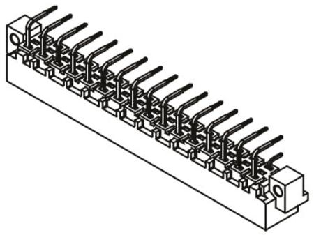 09041322921 HARTING 09 04 32 Way 5.08mm Pitch, Type D Class C1, 2 Row, Right Angle DIN 41612 Connector, Plug